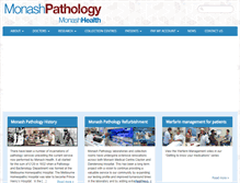 Tablet Screenshot of monashpathology.org